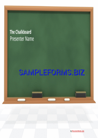 Chalkboard Presentation pdf potx free