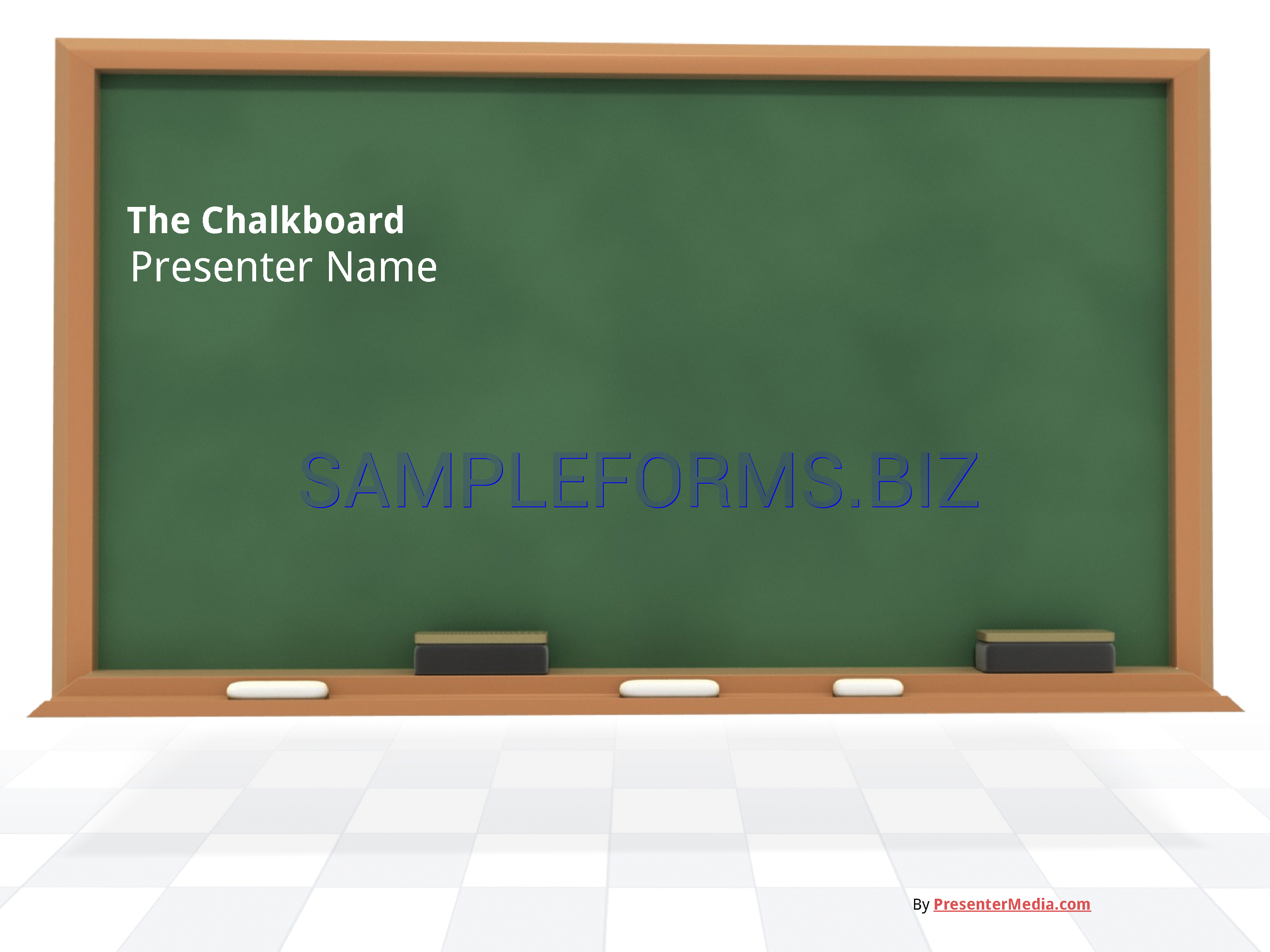 Preview free downloadable Chalkboard Presentation in PDF (page 1)