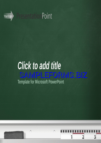 Green Chalkboard Template pdf ppt free